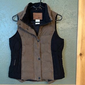 Western faux suede outback vest